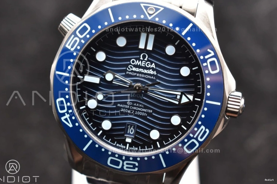 Seamaster Dial on 1:1 A8800 Summer Edition Bracelet 300 Blue SS VSF Best 0115